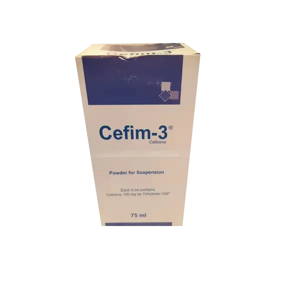 Cefim 3 100 Mg5 Ml Suspension 75ml Per Syrup Rs Pharma